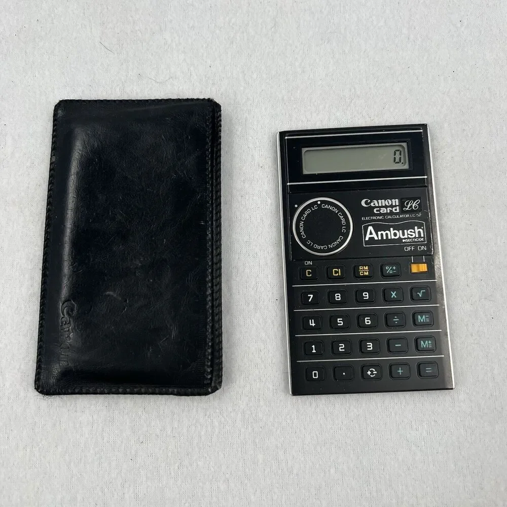 Vintage Canon Card LC-52 Ambush Calculator